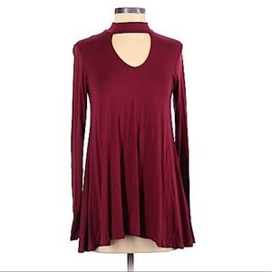 Burgundy dress